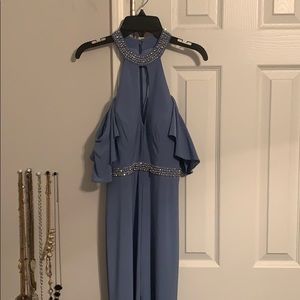 Gianni Bini light blue prom dress